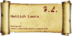 Hettich Laura névjegykártya